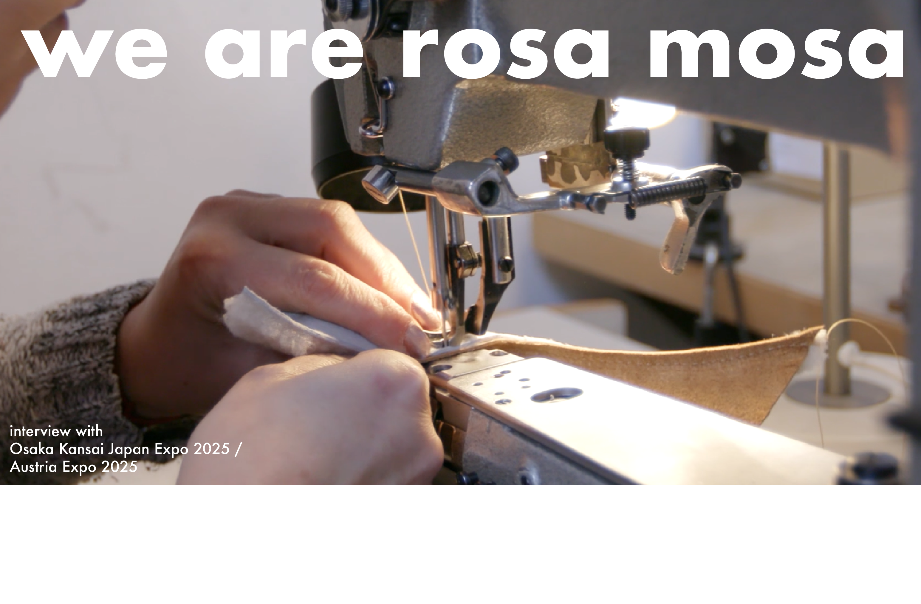 Load video: rosa mosa japan expo brand interview video