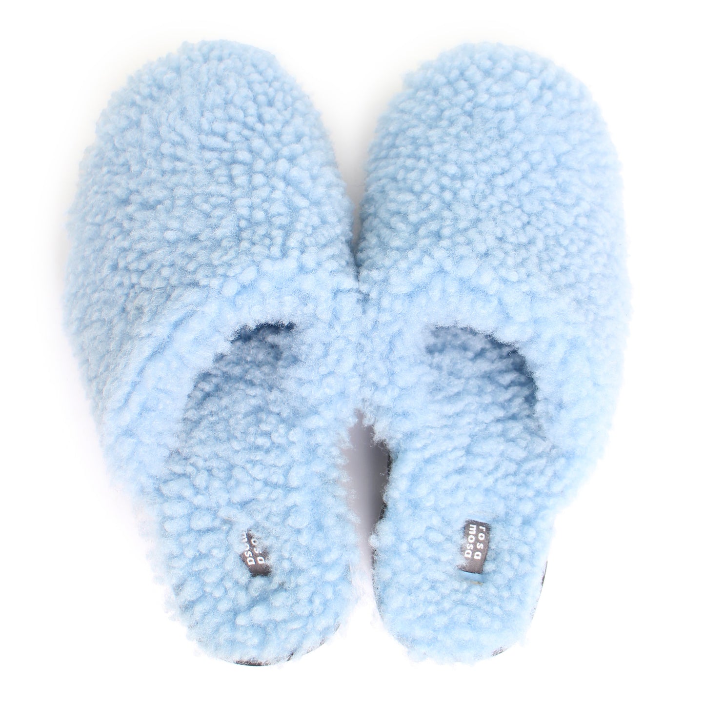 ROCCO FULLY + Shearling Dark Clogs + Ice Blue