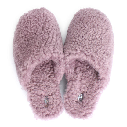 ROCCO FULLY + Shearling Dark Clogs + Lilac