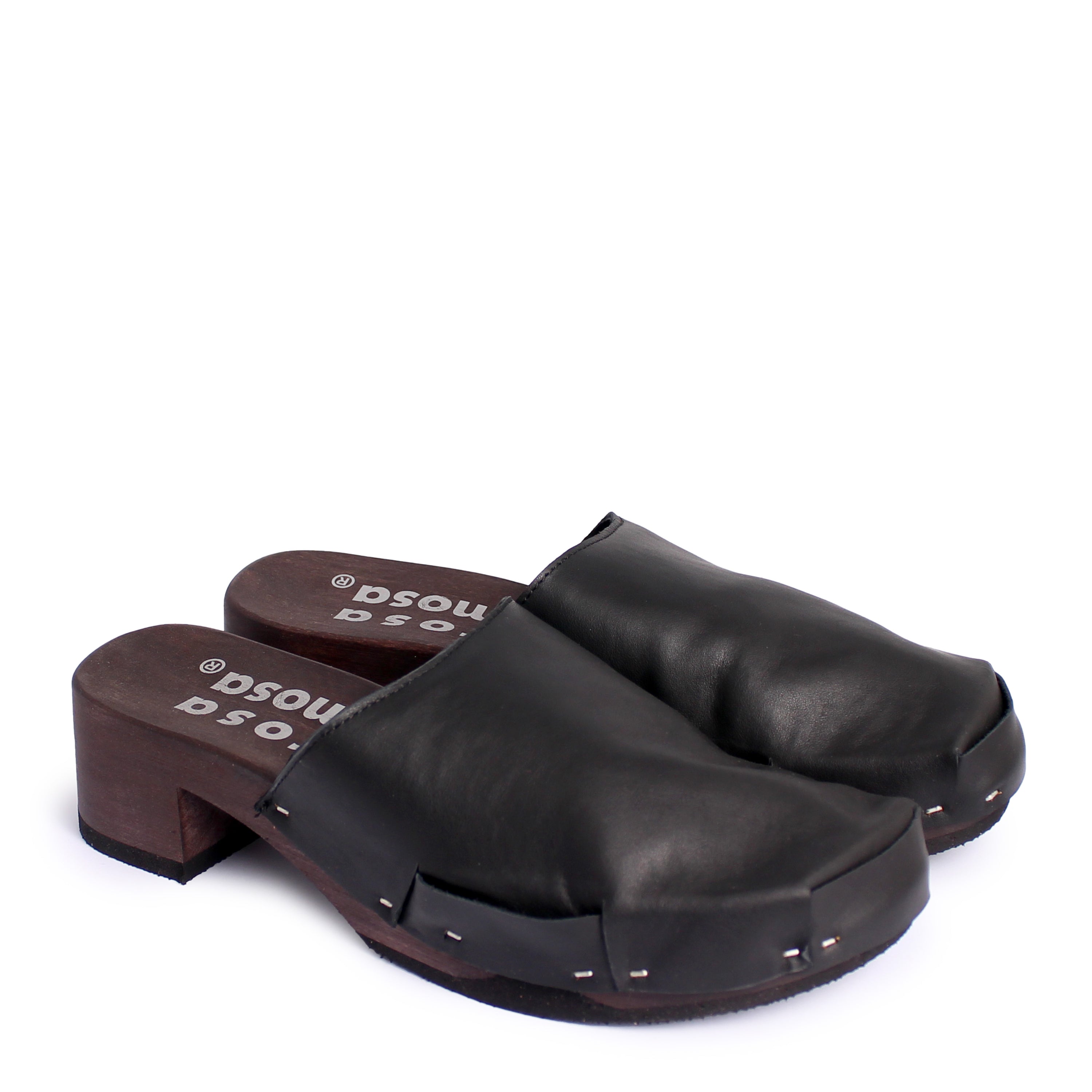 ROCCO NOMAD SIMPLE + Leather Clog + All Black