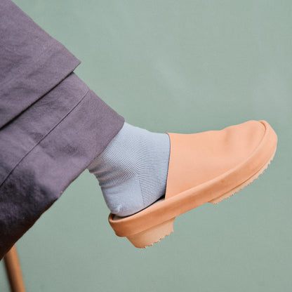 BOAT + Leather Clog Shoes + Beige