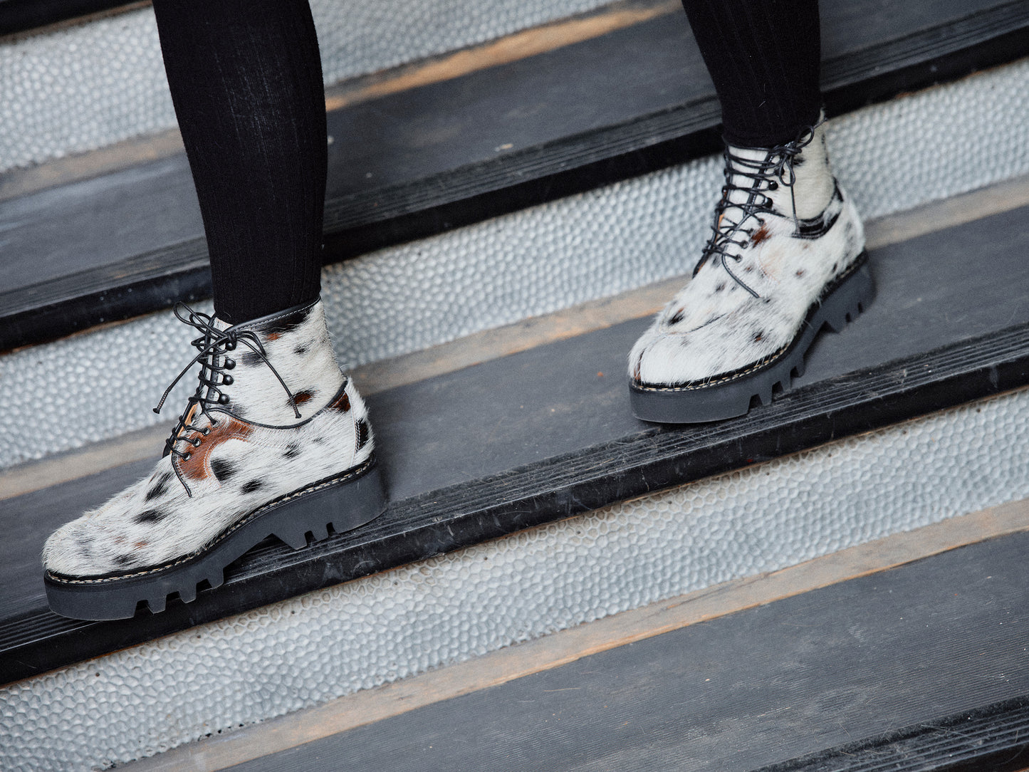 Delemont Boots Mucca + Norwegian Welted natural Leather Boots + Multi