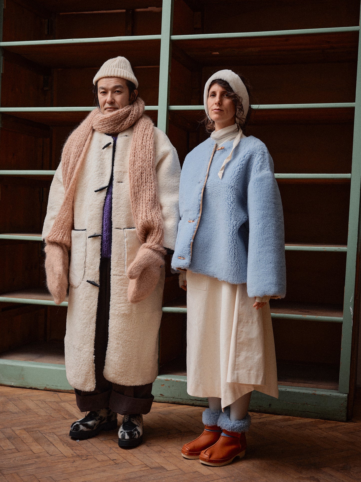 Delemont Boots Mucca + Norwegian Welted natural Leather Boots + Black White