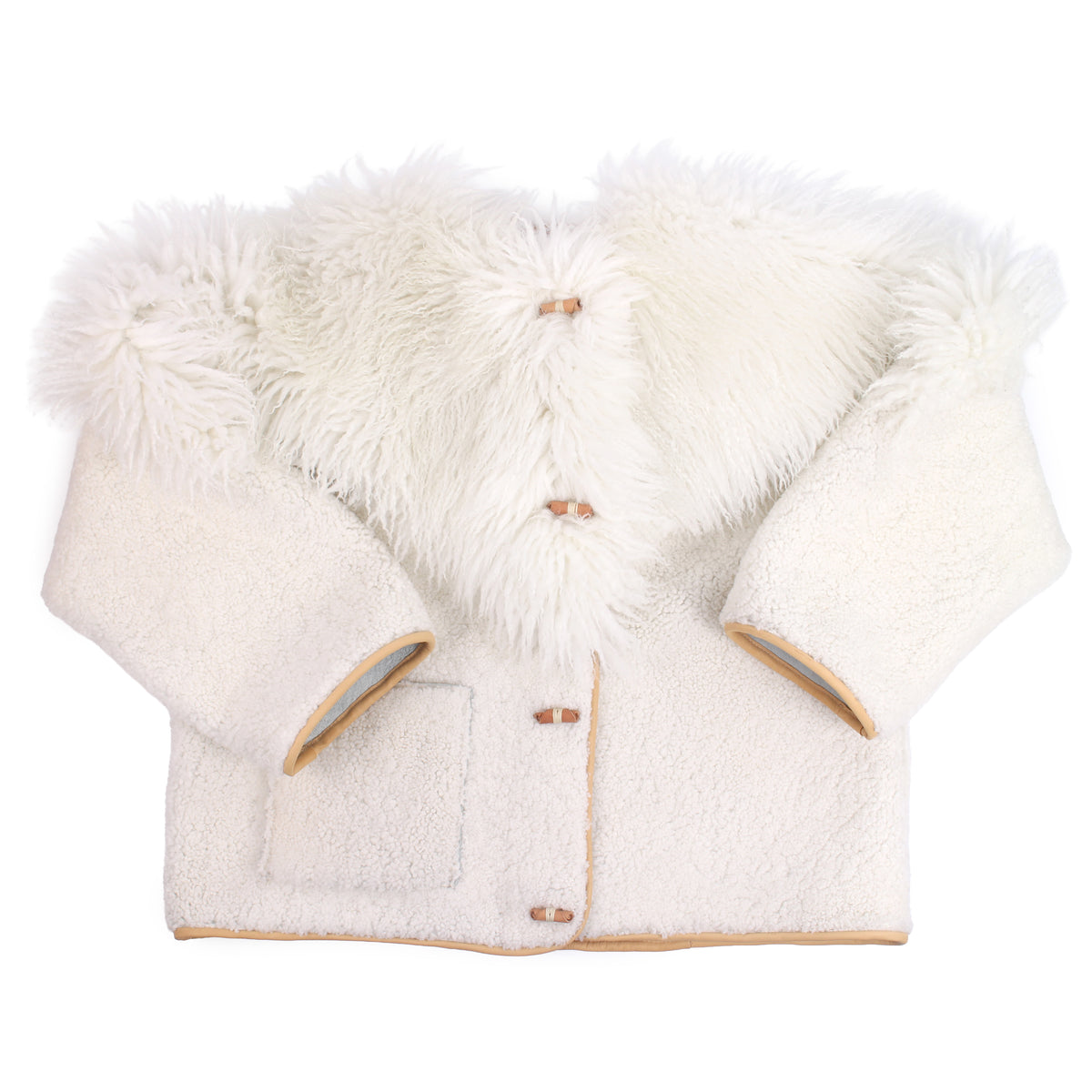 Jacket VENUS + long+ short hair Shearling Jacket + Off White