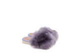 Faux fur SLIPPERS lilac