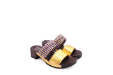 ROCCO KNOT SANDALS GOLD LILAC DARK SOLE
