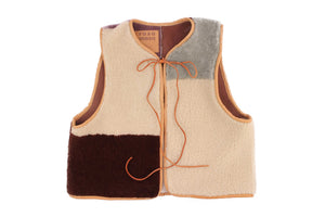 Gilet Vest PATCHWORK +Teddy